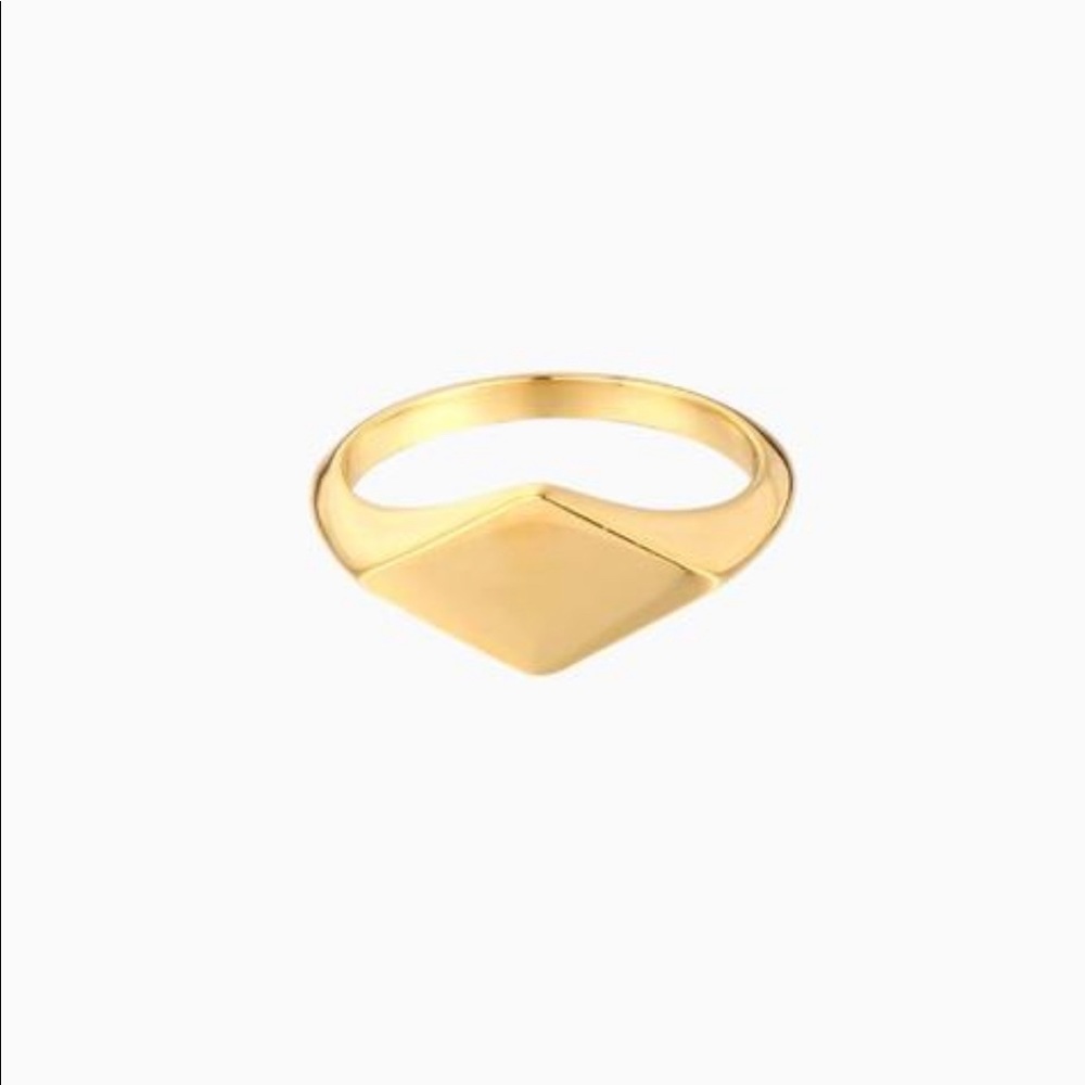 Cali Tiger Elle sz 7 18k gold plated ring